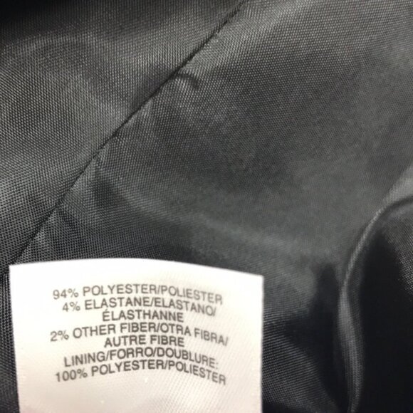 Kasper Petite Windowpane-Plaid One-Button Blazer - Picture 5 of 7